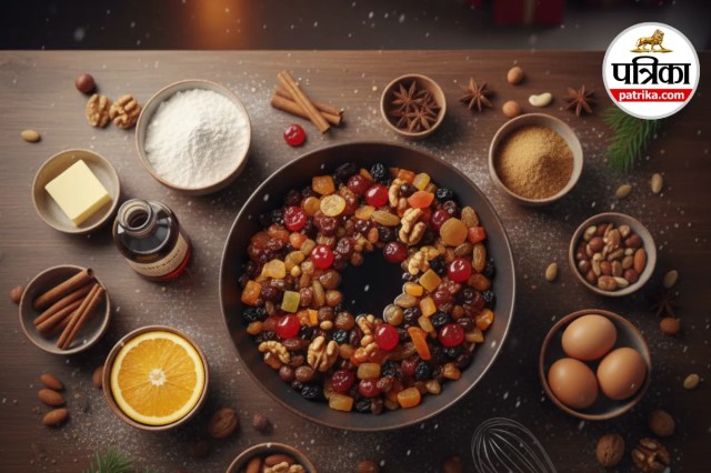 Christmas plum cake,
 Eggless cake