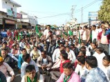 किसानों का उग्र आंदोलन, किया चक्काजाम-