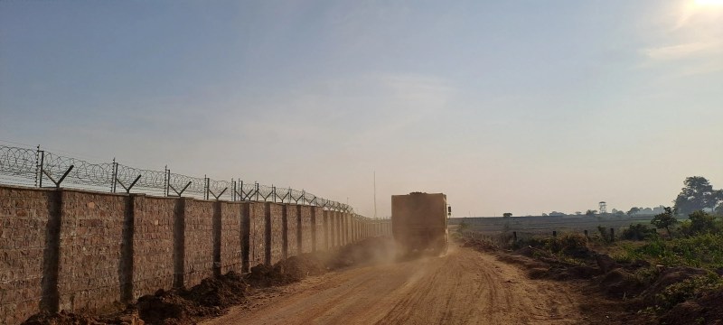 Villagers are troubled by heavy vehicles plying on Bhankarai Road, making it difficult to walk on the road due to dust.