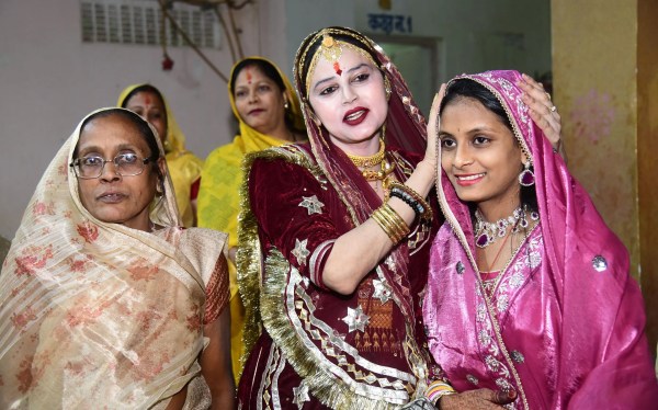 The transgender community paid the dowry