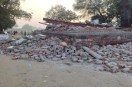 रात में अज्ञात जनों ने धार्मिक स्थल को तोड़ा, लोग आक्रोशित Unknown people destroyed a religious place at night, people are angry