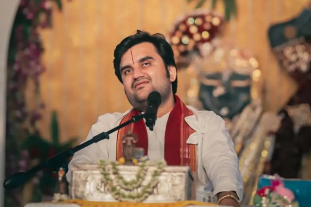 कथावाचक इंद्रेश महाराज फोटो सोर्स @bhaktipath insta