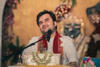 कथावाचक इंद्रेश महाराज फोटो सोर्स @bhaktipath insta