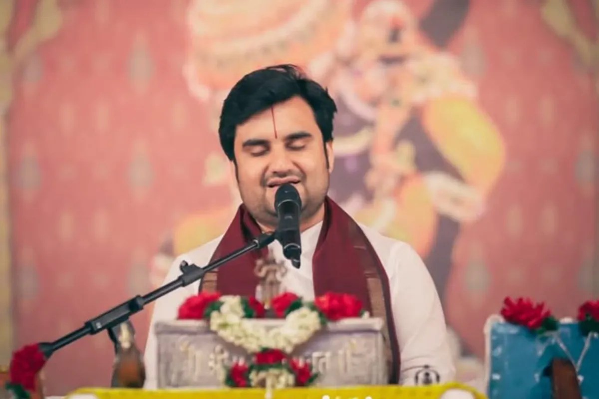 कथावाचक इंद्रेश महाराज फोटो सोर्स @bhaktipath insta