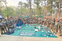 नक्सलियों की हथियार फैक्ट्री ध्वस्त (photo source- Patrika)