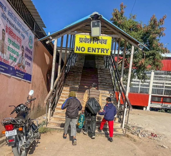 New entry for railway station is ready to use