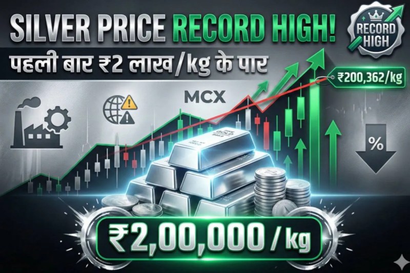 Silver price record high India