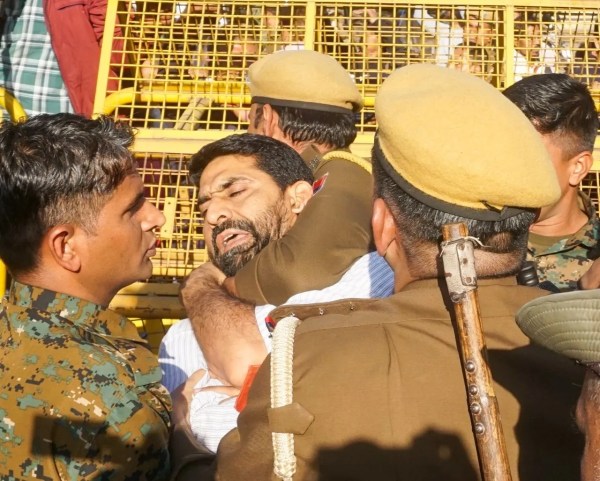 Congress protest against ed