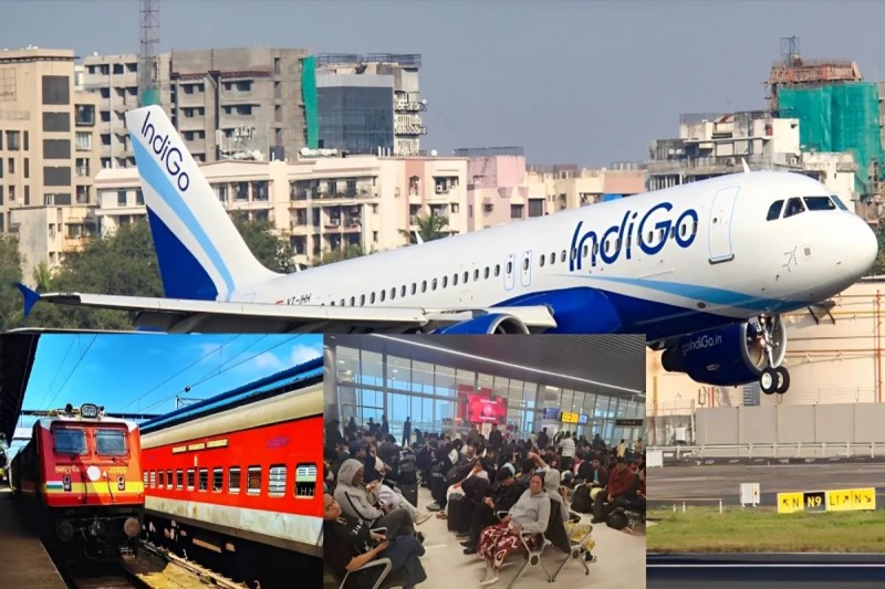 41 उड़ानें रद्द: रेलवे ने संभाला मोर्चा, स्पेशल ट्रेन से यात्रियों को भेजा जाएगा मुंबई (फोटो सोर्स : WhatsApp News Group)