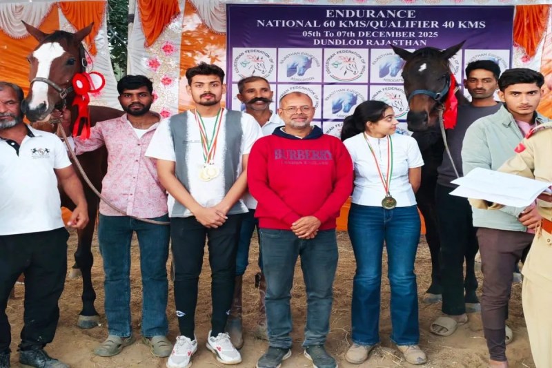 National Equestrian: Shantanu of Bhilwara won gold and silver medals