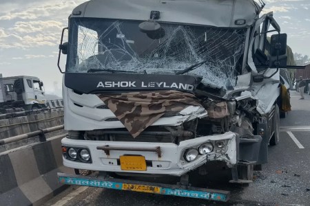 Bhilwara-Ajmer Highway, Accident on Bhilwara-Ajmer Highway, Jam on Bhilwara-Ajmer Highway, Fog on Bhilwara-Ajmer Highway, Bhilwara News, Ajmer News