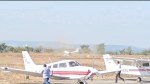Aircraft crashes after losing balance while landing in Dhana
