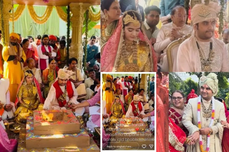 Akshara Singh apologies from Indresh Upadhyay and his wife shipra sharma for not attend marriage said bhaiya bhaiya sorry