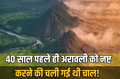 Aravalli Mountains were being cut in Faridabad for 40 years