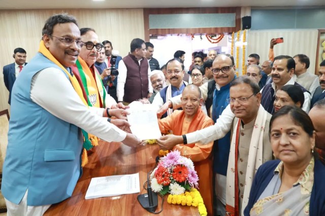 Pankaj Chaudhary Files Nomination