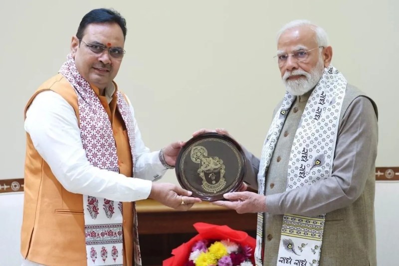 Bhajanlal Sharma and PM Modi