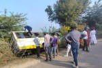 Bus accident, Pali bus accident, Rajasthan bus accident, bus overturned, bus overturned in Pali, bus overturned in Rajasthan, Pali news