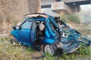 Bagpat car Accident died Two people including policeman