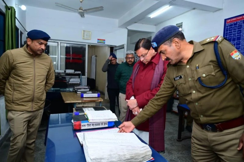 Chief Minister Pushkar Singh Dhami inspected the Dalanwala police station in Dehradun and ordered the police station in-charge to be suspended