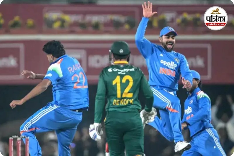 टीम इंडिया और साउथ अफ्रीका के बीच 2nd ODI मैच (photo source- Patrika)