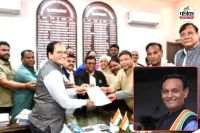 कांग्रेस नेताओं का प्रतिनिधिमंडल कलेक्टर से मिला (फोटो सोर्स- पत्रिका)