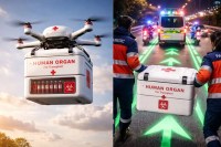 ग्रीन कॉरिडोर से नहीं ड्रोन से जाएंगे कैडेवर अंग, फोटो मेटा एआइ