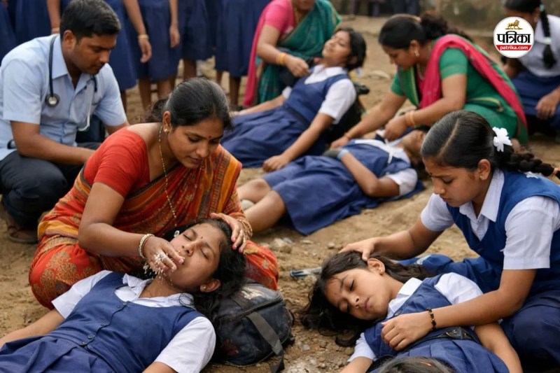 स्कूल पहुंचते ही बेहोश हो रहीं छात्राएं… अब तक 15 दिन में आए 25 मामले, डर और तनाव से जुड़े हो सकते हैं लक्षण, जानें...(photo-patrika)