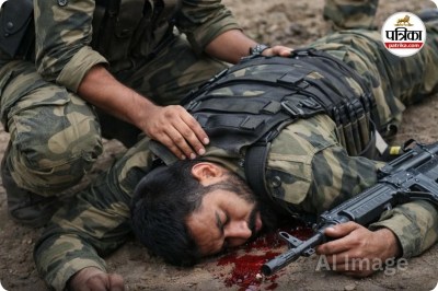 एक्सीडेंटल फायर से डीआरजी जवान की मौत (photo source- Patrika)