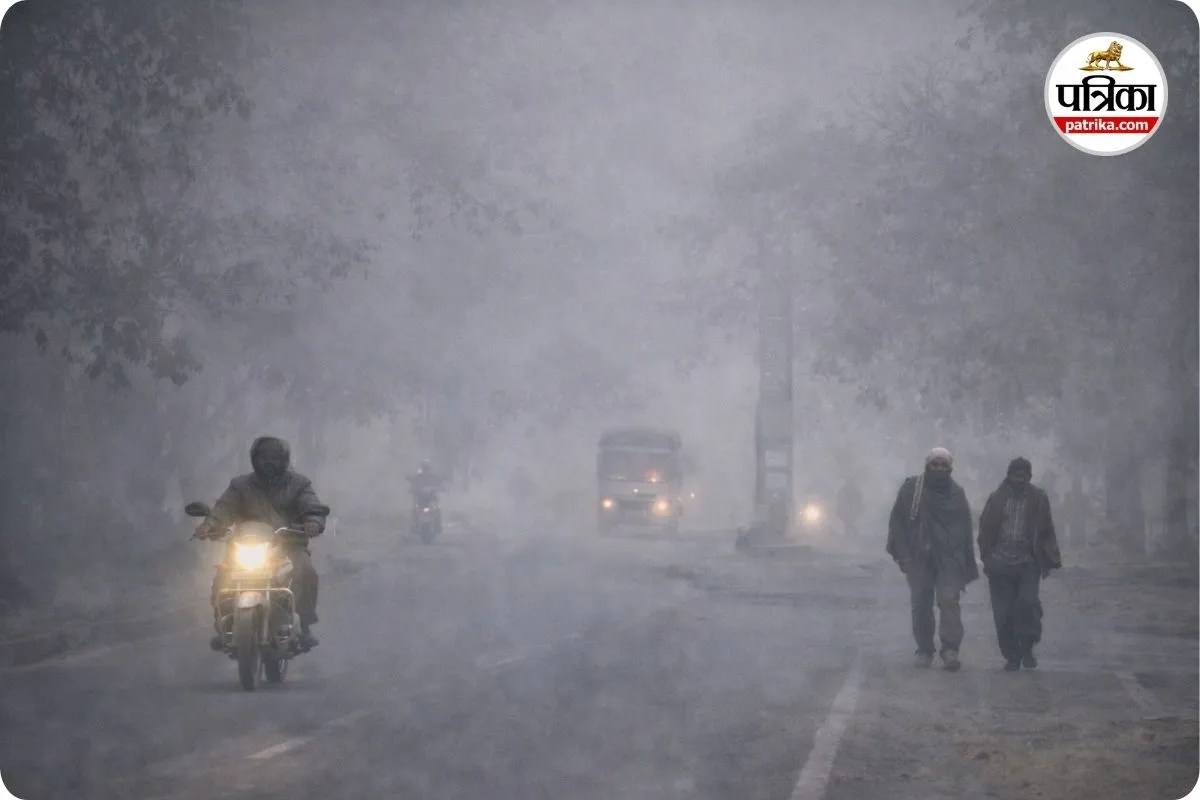 उत्तरी छत्तीसगढ़ में कोहरे का अलर्ट (photo source- Patrika)