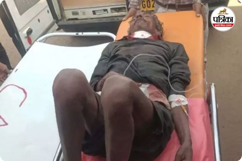 किसान ने की सुसाइड की कोशिश (photo source- Patrika)