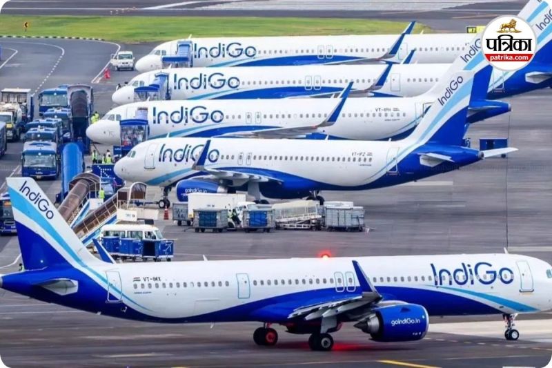 देशभर में इंडिगो के पैसेंजर परेशान (photo source- Patrika)