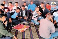 रेलवे रनिंग कर्मचारियों की भूख हड़ताल (photo source- Patrika)