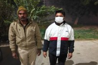 husband arrested for attacking wife with knife weapon used in crime recovered