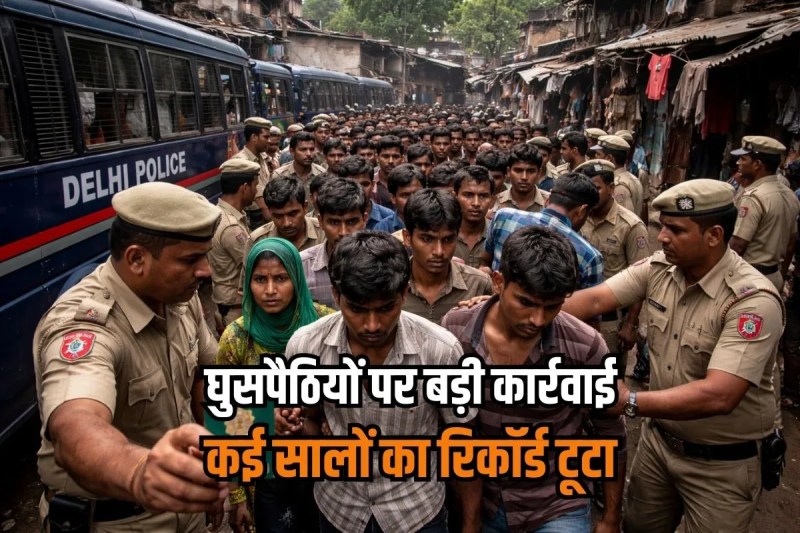 Home Ministry big action Delhi broke record 2200 Bangladeshis arrested in 2025