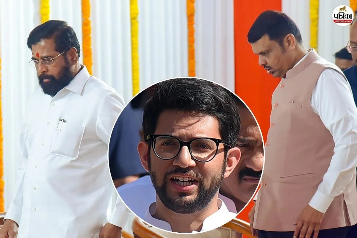 Devendra Fadnavis Eknath Shinde Aaditya Thackeray