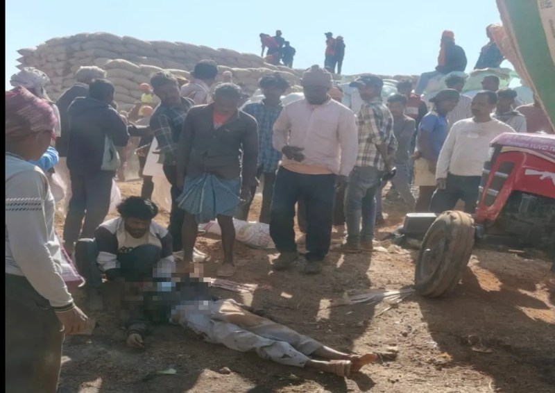 Farmer's died in accident