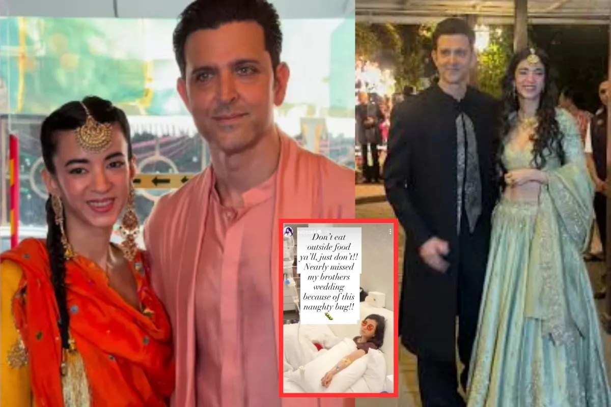 Hrithik Roshan Girlfriend Saba Azad Hospitalized this big reason amid brother wedding