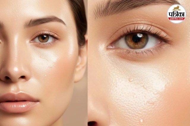 Hydrated butter skin glow makeup trend, Natural glowy base makeup for Christmas.