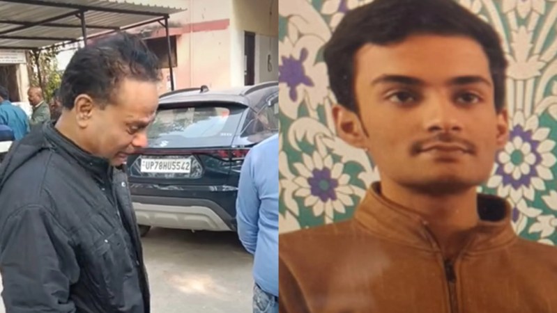 पिता का रो-रोकर बुरा हाल (फोटो सोर्स- पत्रिका और मृतक परिजन)