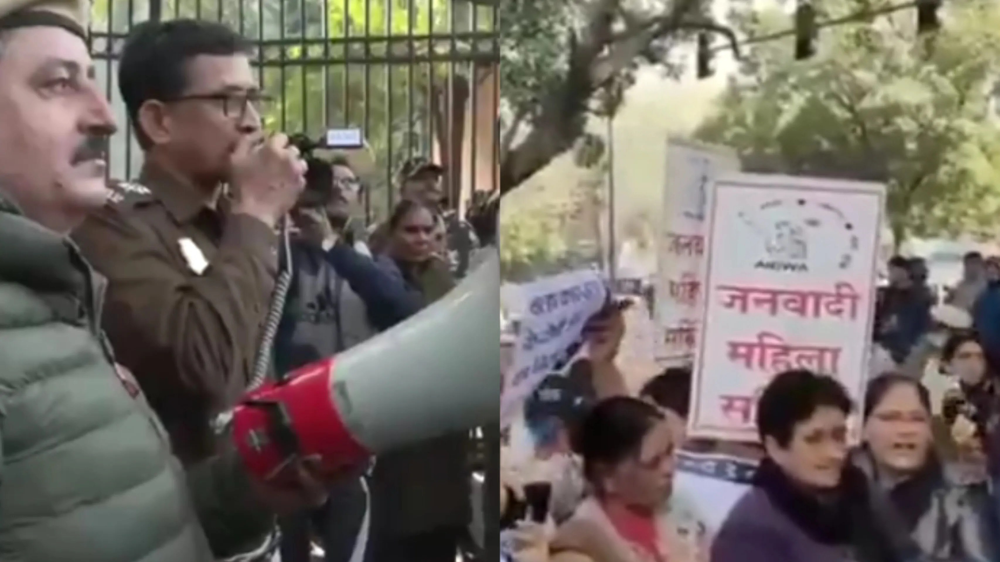 दिल्ली में धरना प्रदर्शन (फोटो सोर्स- पत्रिका)