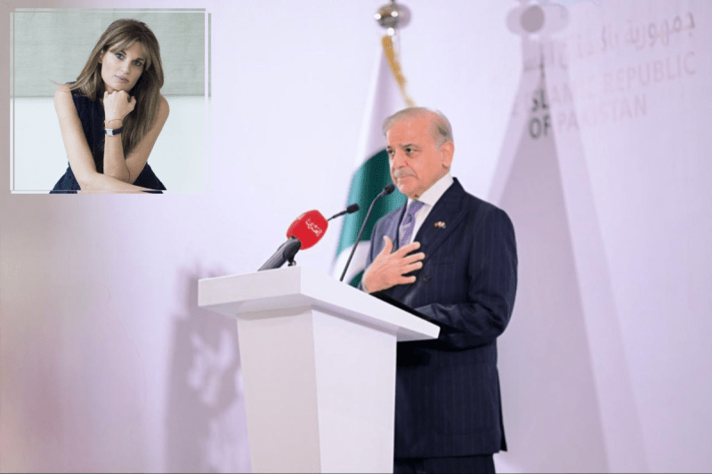 Jemima Goldsmith and Shehbaz Sharif