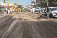 Jodhpur, Jodhpur News, Rajasthan News, Bus diesel tank burst, diesel spilled on road, vehicles skidded