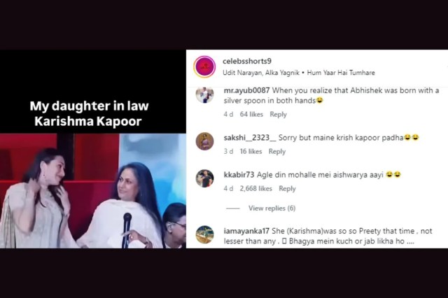 Users comments on Jaya Bachchan viral video