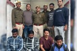 पुलिस गिरफ्त में आरोपी भांजा और उसके साथी (फोटो: पत्रिका)
