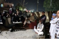 Sikar News, Rajasthan News, MLA Suresh Modi, MLA Suresh Modi protest, Dunga Nangal road dispute