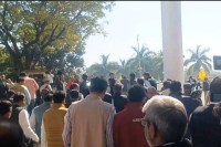 MP Assembly Special Session MP congress Protested