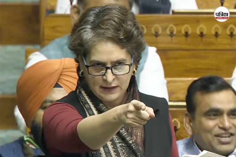 कांग्रेस सांसद प्रियंका गांधी ने मोदी सरकार पर साधा निशाना