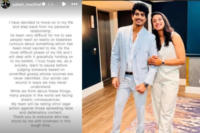 palash muchhal insta story