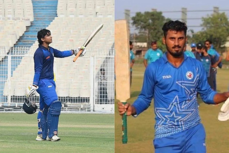 Vaibhav Sooryavanshi and Sakibul gani