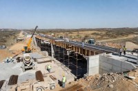 Two-lane railway overbridge